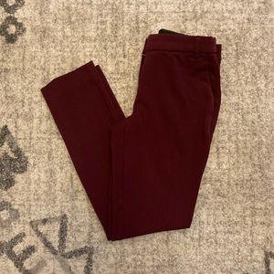 Maurices Burgundy Mid-rise Slacks